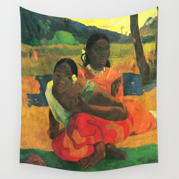 Paul Gauguin - When will you marry? - Nafea Faaipoipo (1892) Wall Tapestry