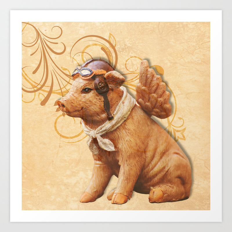 When Pigs Fly Art Print By Judyskowron Society6