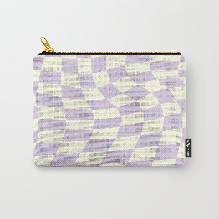 Warp Checker in Purple Carry-All Pouch