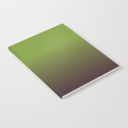 OMBRE GREEN & CHOCOLATE  Notebook