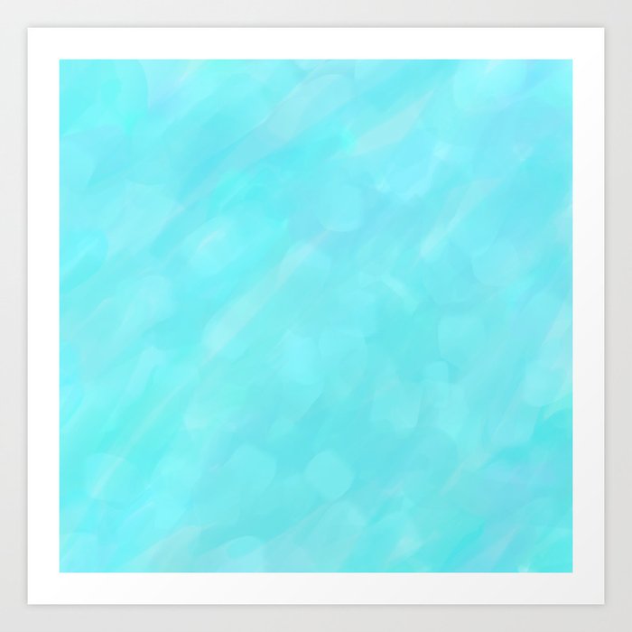Soft Blue Crystal Abstract Art Print By Katherinefriesen Society6
