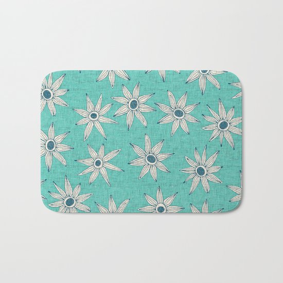 sema mint blue Bath Mat