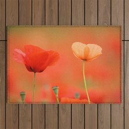 Two poppies 1873 Outdoor Rug