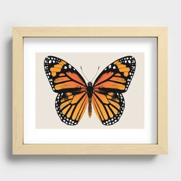 Monarch Butterfly | Vintage Butterfly | Recessed Framed Print