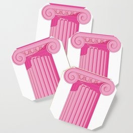 Iconic Pink Ionic Column Coaster