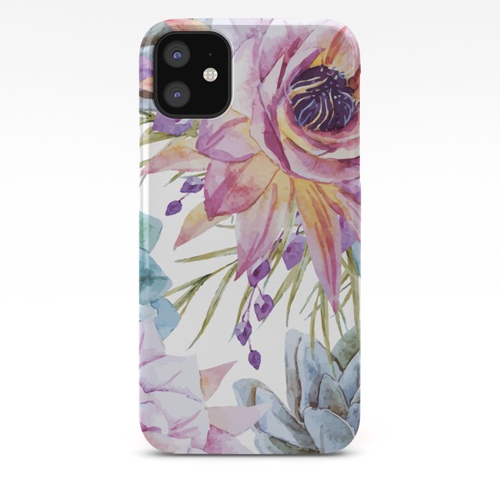 FLOWERS WATERCOLOR 19 iPhone Case