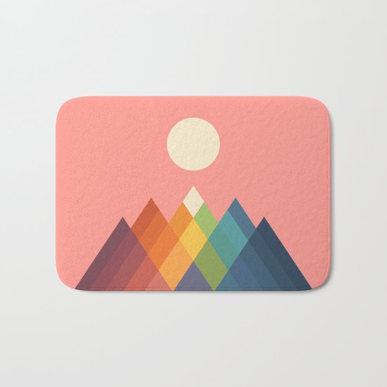 Rainbow Peak Bath Mat