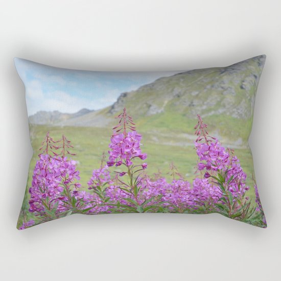 Hatcher Pass Fireweed Rectangular Pillow