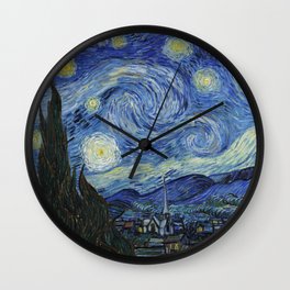 The Starry Night by Vincent van Gogh Wall Clock