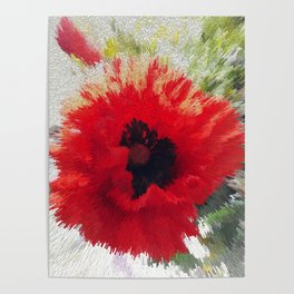 Poppy aliveness pixel art Poster