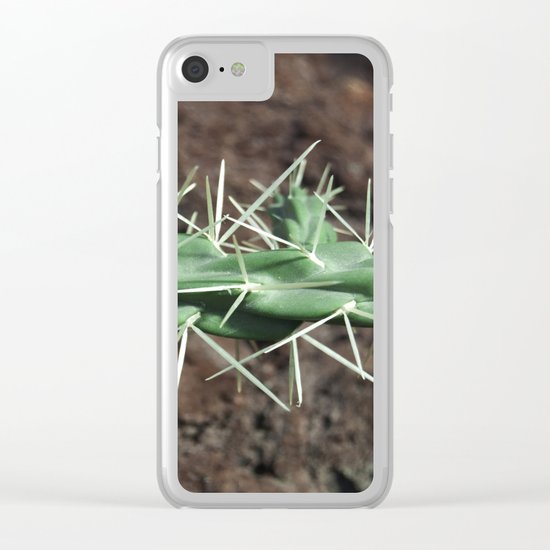 Cactus II Clear iPhone Case