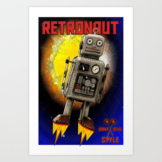 :: RETRONAUT Art Print