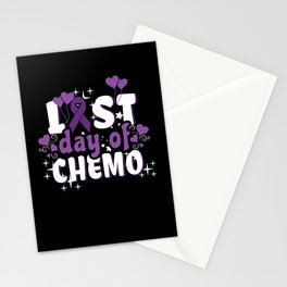 Last Chemo Day November Purple Pancreatic Cancer Stationery Card