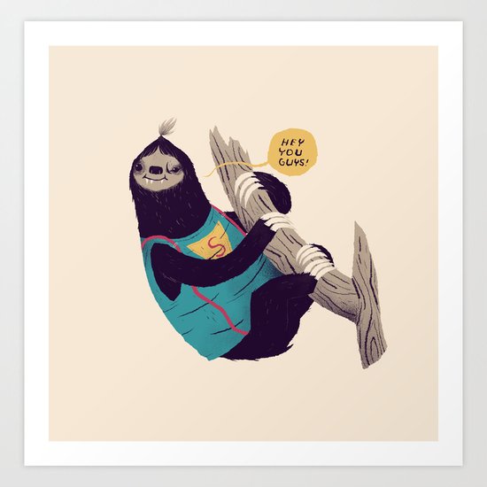 sloth Art Print