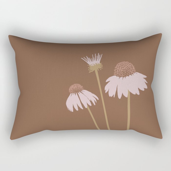 Wild Echinacea / Coneflower Rectangular Pillow