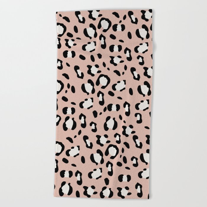 Leopard Animal Print Glam #12 #pattern #decor #art #society6 Beach Towel