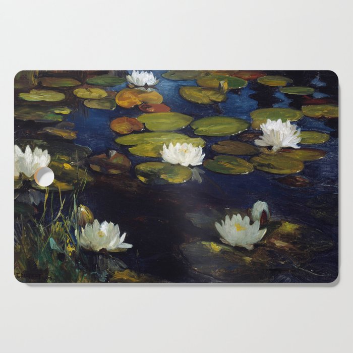 Albert Edelfelt - Water Lilies, Study Cutting Board