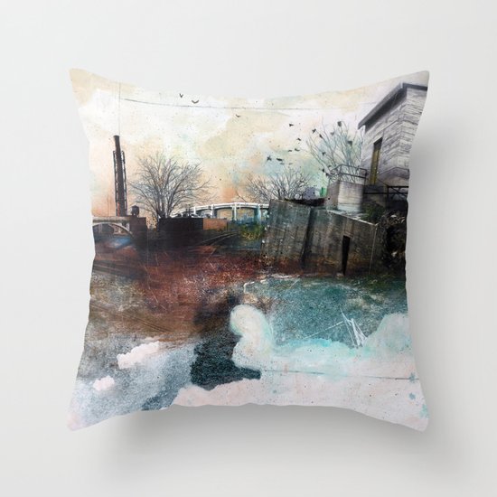 In A Fog Throw Pillow