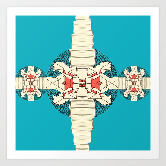 the bridge Art Print