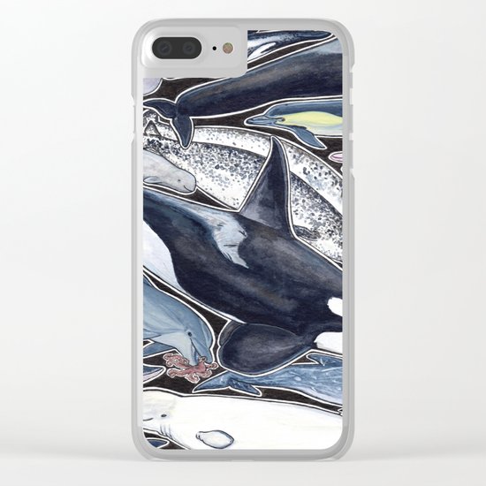 Dolphin, orca, beluga, narwhal & cie Clear iPhone Case
