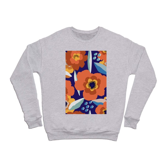 Abstract Flower Pattern 07 Crewneck Sweatshirt