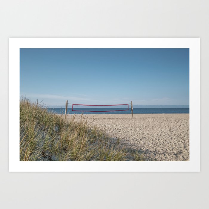 Kalmus Beach Volleyball Art Print