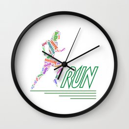 Running girl Wall Clock | Jog, Graphicdesign, Enjoy, Run, Jogginggirl, Healthy, Vector, Joy, Jogging, Rungirl 