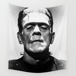 Frankenstein 1933 classic icon image, flawless, timeless horror movie classic Wall Tapestry