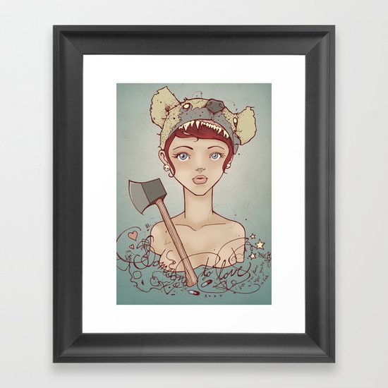 Someone to love Framed Art Print