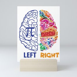 Left Brain Right Brain Pi Mini Art Print