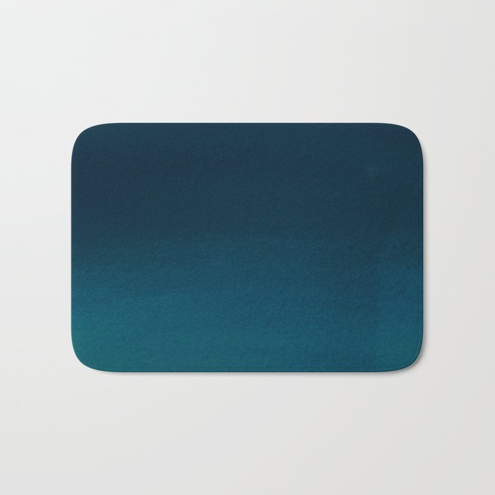 Navy blue teal hand painted watercolor paint ombre Badematte | Gemälde, Navy-blue, Teal, Hand-painted, Aquarell, Paint, Ombre, Muster, Ombre-pattern, Blue-watercolor