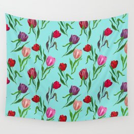 red tulips Wall Tapestry