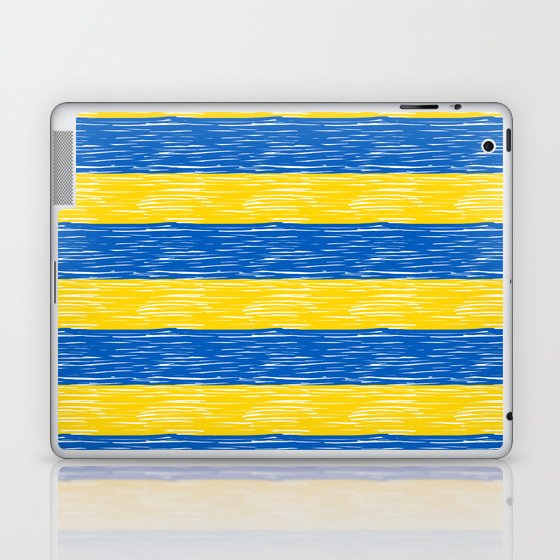 Ukrainian flag pattern Laptop & iPad Skin