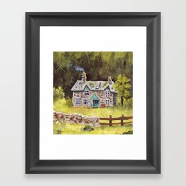 A cabin Framed Art Print