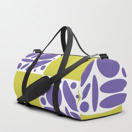 Geometric modern shapes checkerboard 22 Duffle Bag