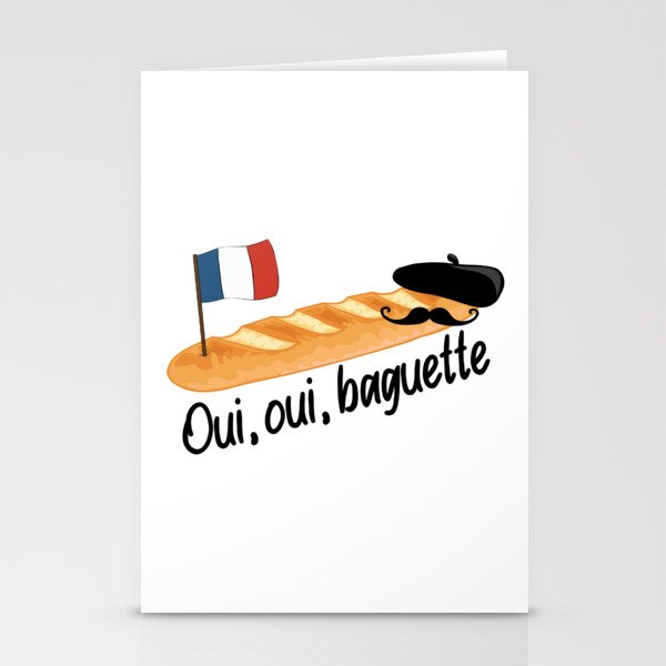 Oui Oui Baguette - Funny French Stationery Cards