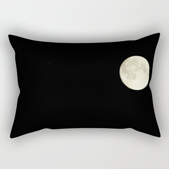 The moon over my balcony Rectangular Pillow