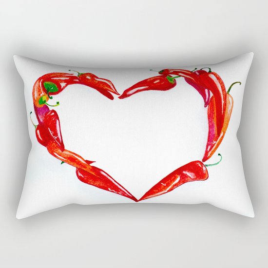 Peppers heart Rectangular Pillow