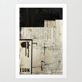 « collage en paragraphes » Art Print