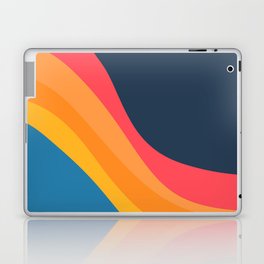 Colorful Wavy Retro Design Art Pattern  Laptop Skin
