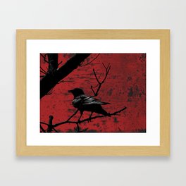 Crow Rust Industrial Red A673 Framed Art Print