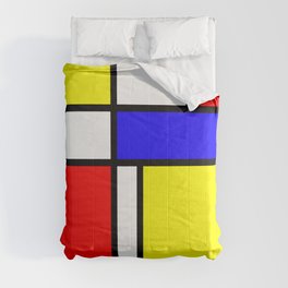 Mondrian 4 #art #mondrian #artprint Comforter