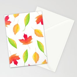 Maple Leaves Stationery Card