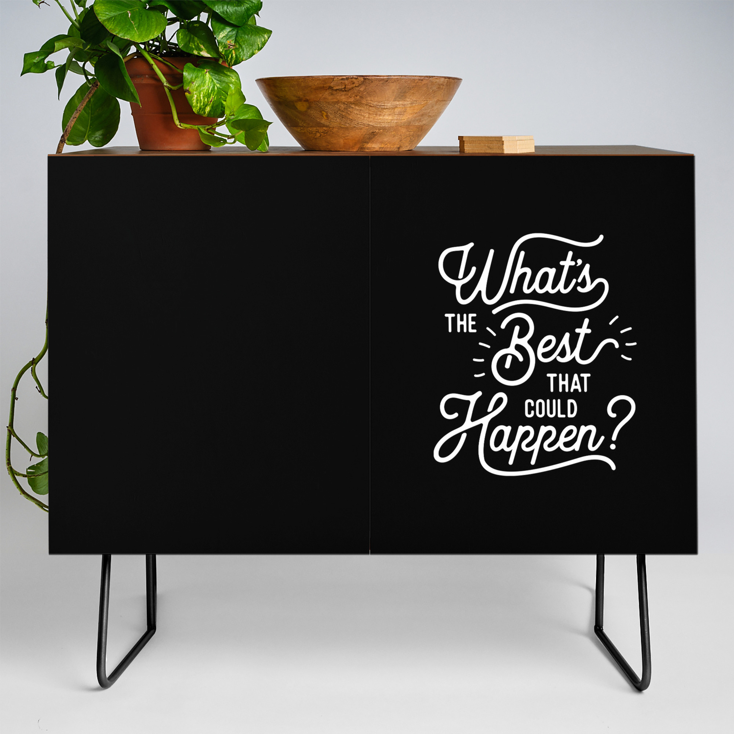 What S The Best That Could Happen Typography Wall Art Home Decor
