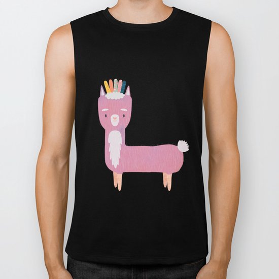 Llama Drama Biker Tank