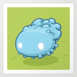 Marshmallow Blob Art Print