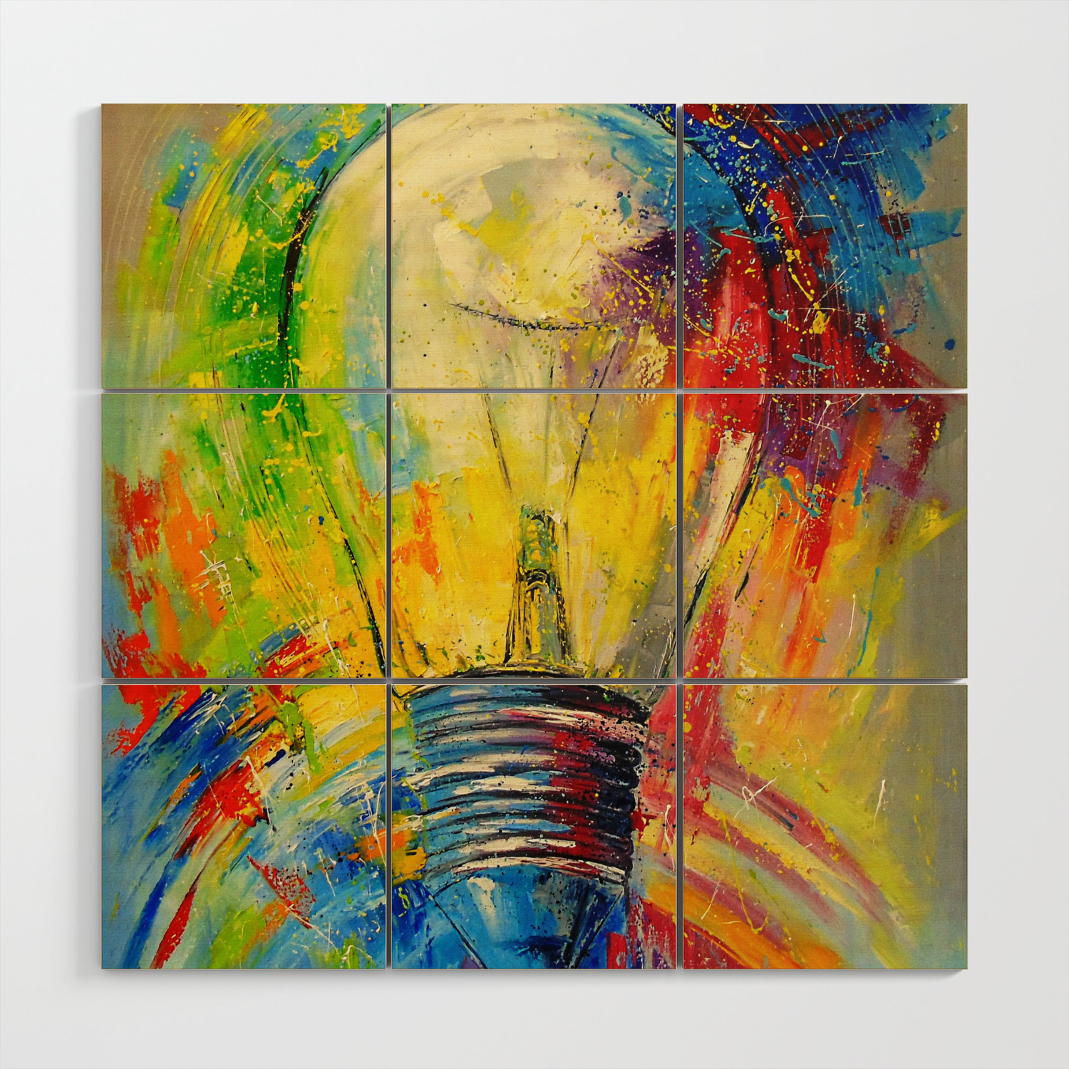 Light Bulb Wood Wall Art By Olhadarchuk Society6
