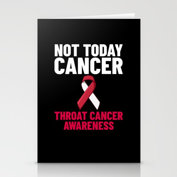 Head and Neck Throat Cancer Ribbon Survivor Stationery Cards