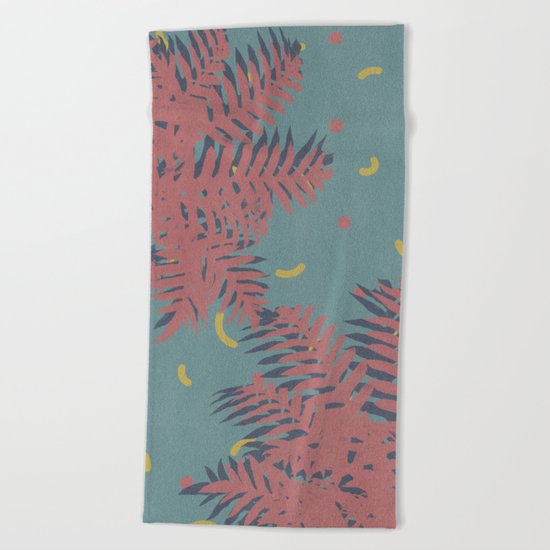 palm tree Beach Towel