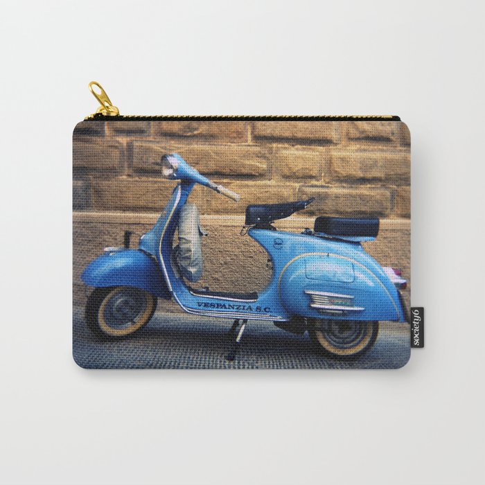 Blue Vespa, Italy Carry-All Pouch